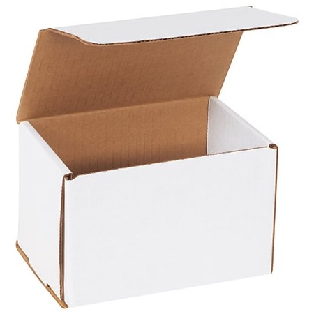 Bsc Preferred 6 x 4 x 4'' White Corrugated Mailers, 50PK BUY00026859